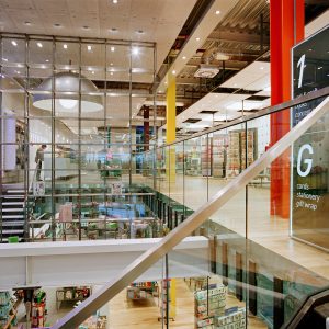 Award winning interior design, Paperchase Glasgow